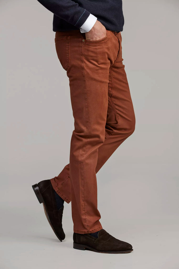 5-PKT CUT'N SEW BORMIO PRINT - DARK ORANGE