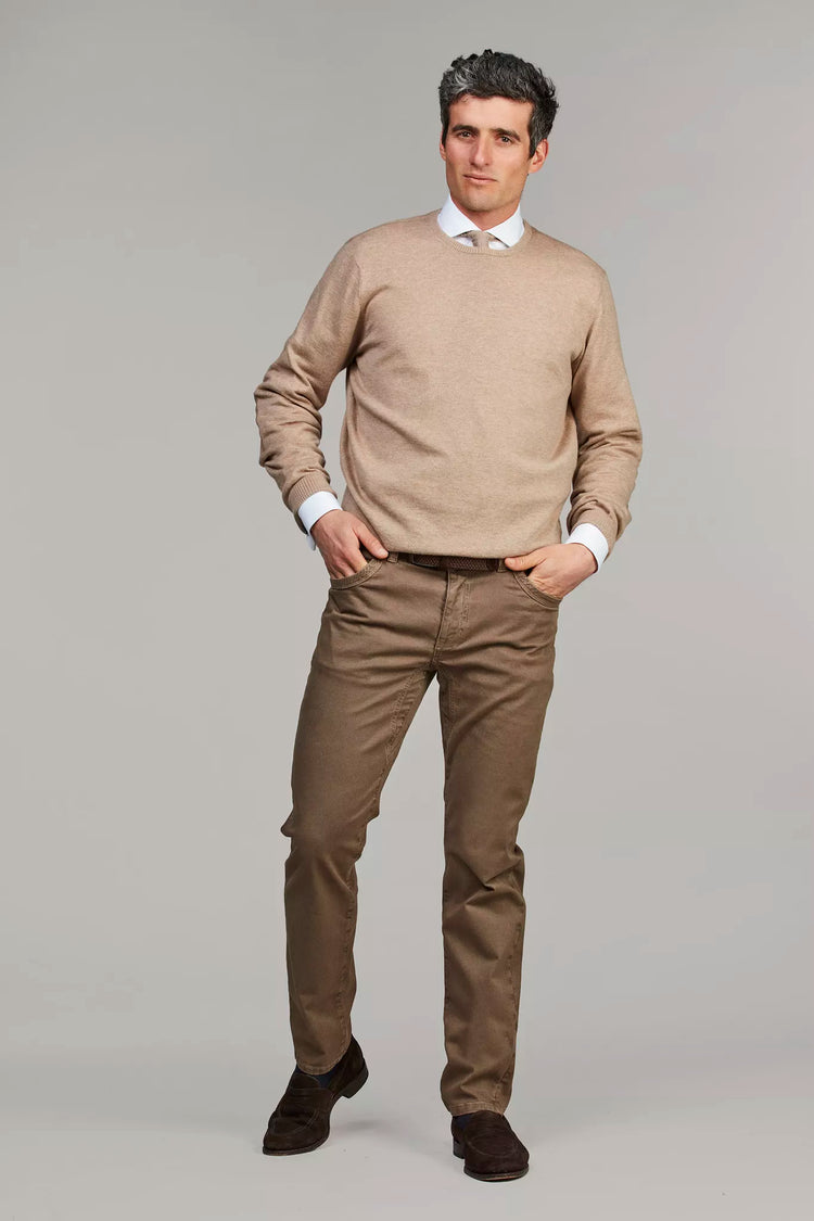 5-PKT CUT'N SEW BORMIO PRINT - DARK BEIGE 61