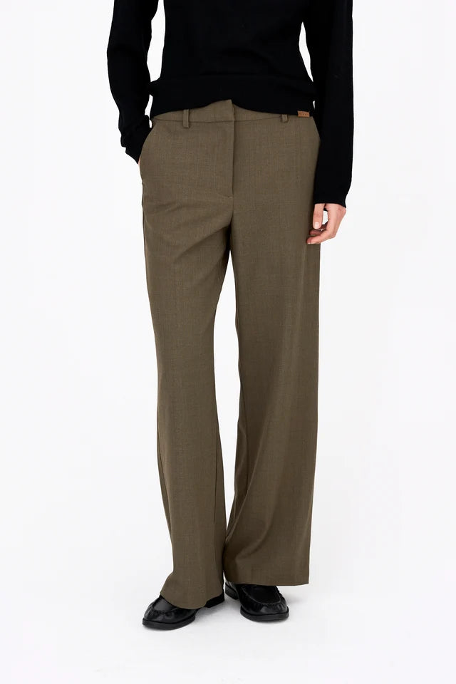 IVY-Andrea Wide Pant - 643 Dark Khaki