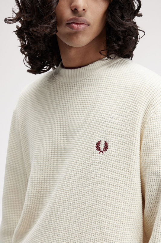 Waffle Jumper - Ecru