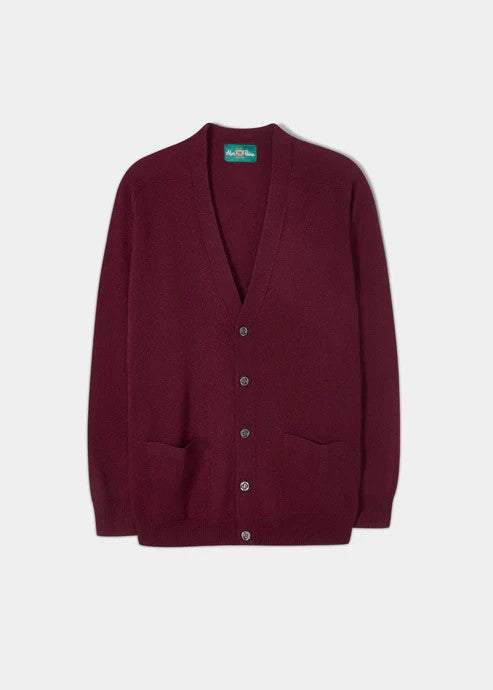 Cornwall Saddle Shoulder Vee Cardigan - BOR