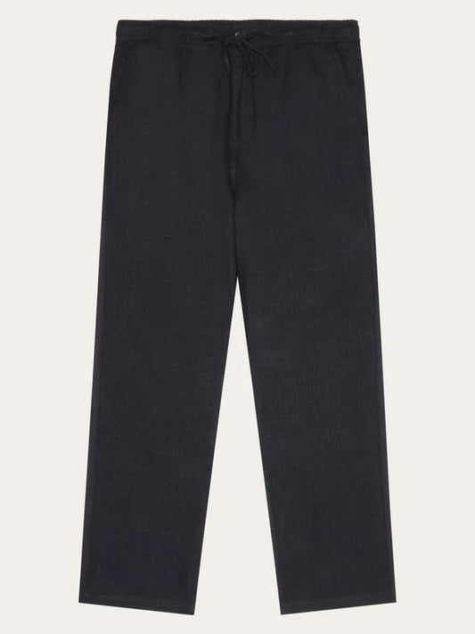 FIG loose linen pants - 1300 Black Jet