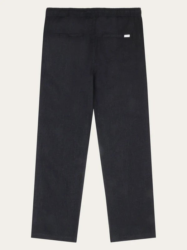 FIG loose linen pants - 1300 Black Jet