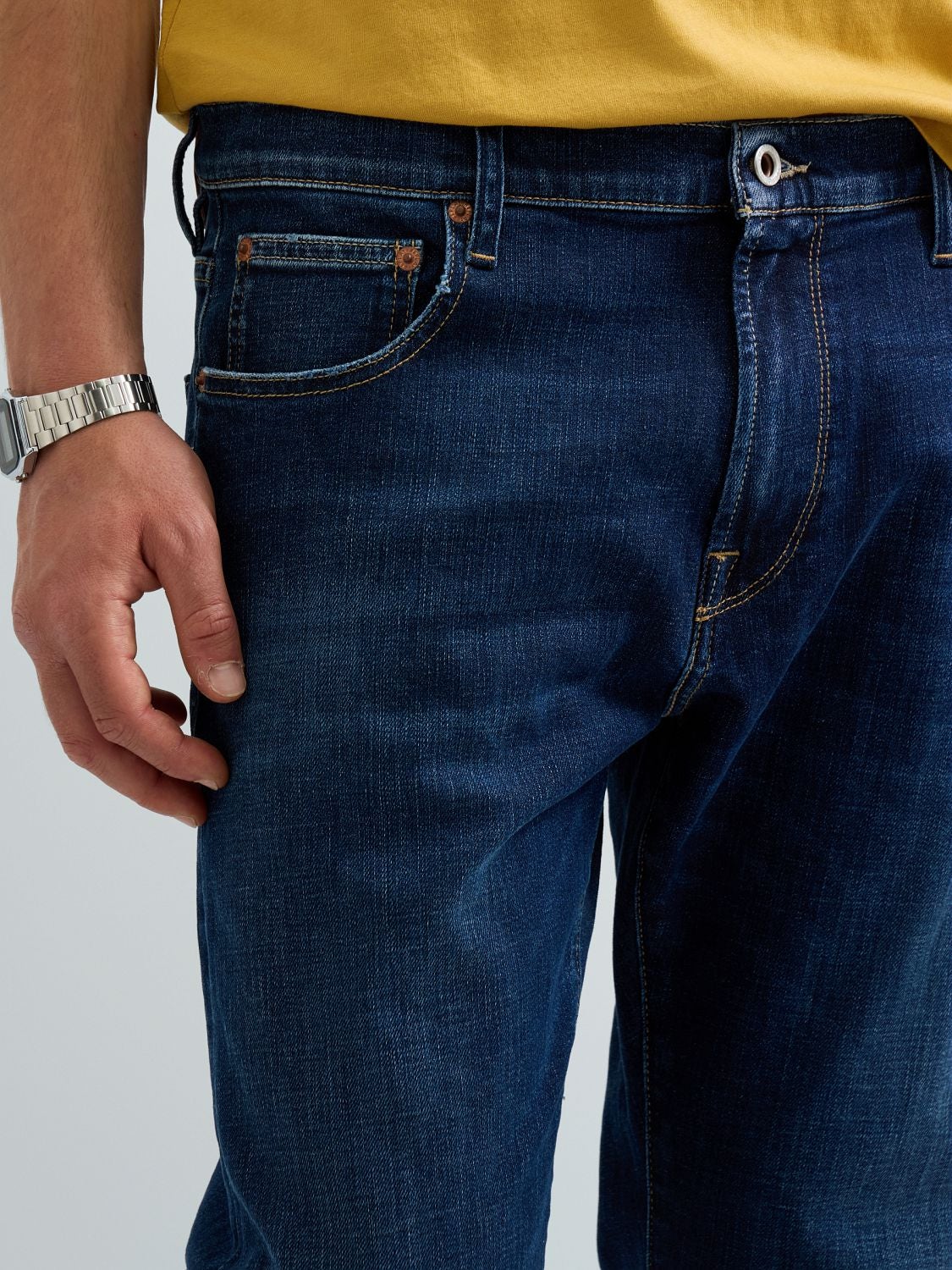 Aideen straight fit-jeans - Mörkblå – bild 5