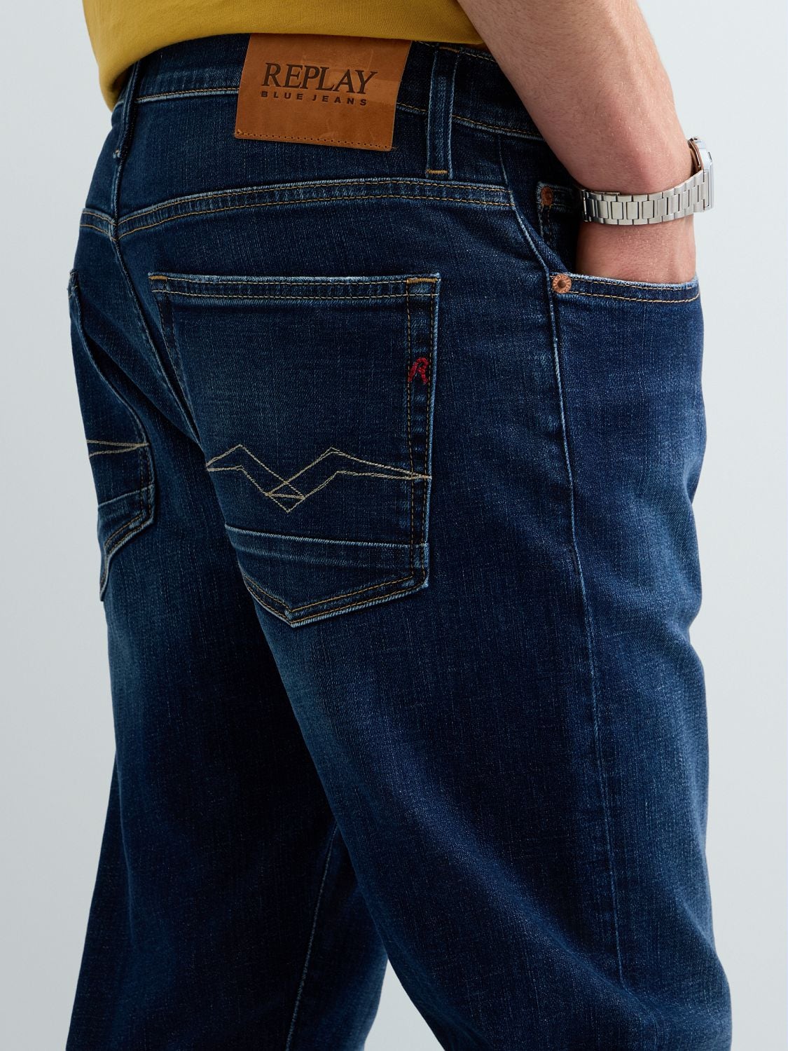 Aideen straight fit-jeans - Mörkblå – bild 7