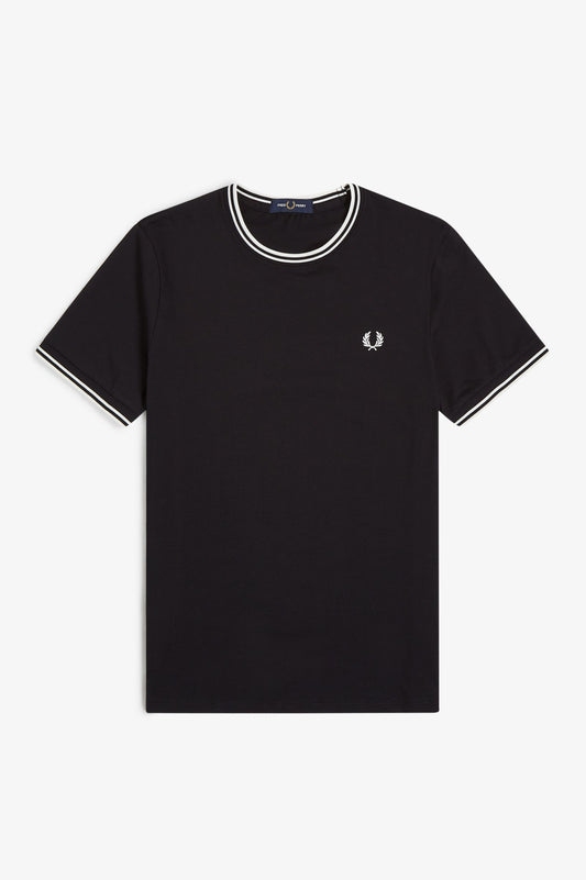 TWIN TIPPED T-SHIRT - Black