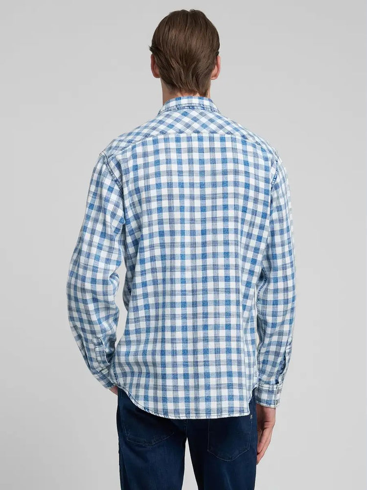 Shirt - 10 LT INDIGO/NATURAL WHITE