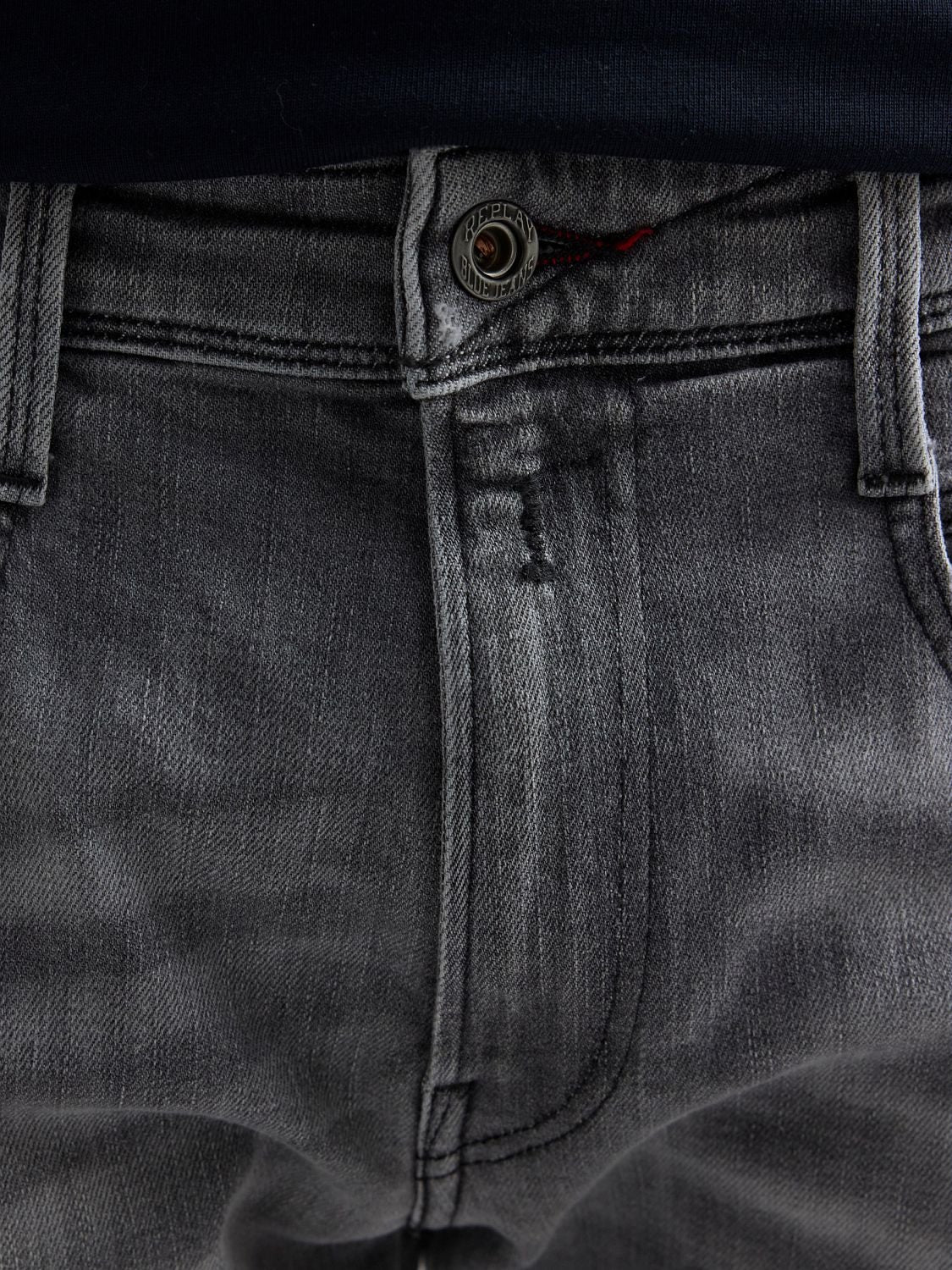 Anbass slim fit-jeans - Mellangrå – bild 7