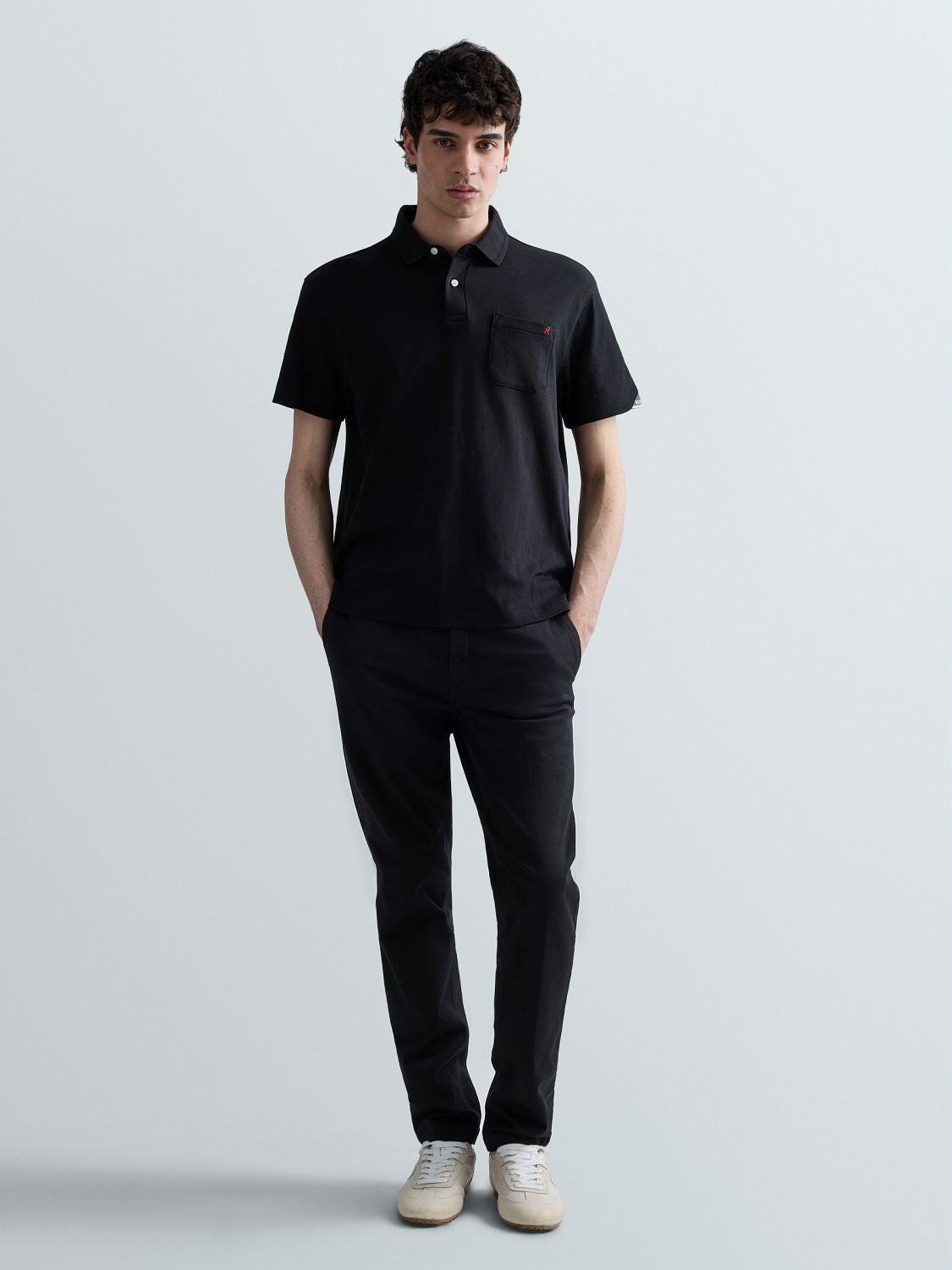 Benni regular fit-chinojeans - Svart – bild 1