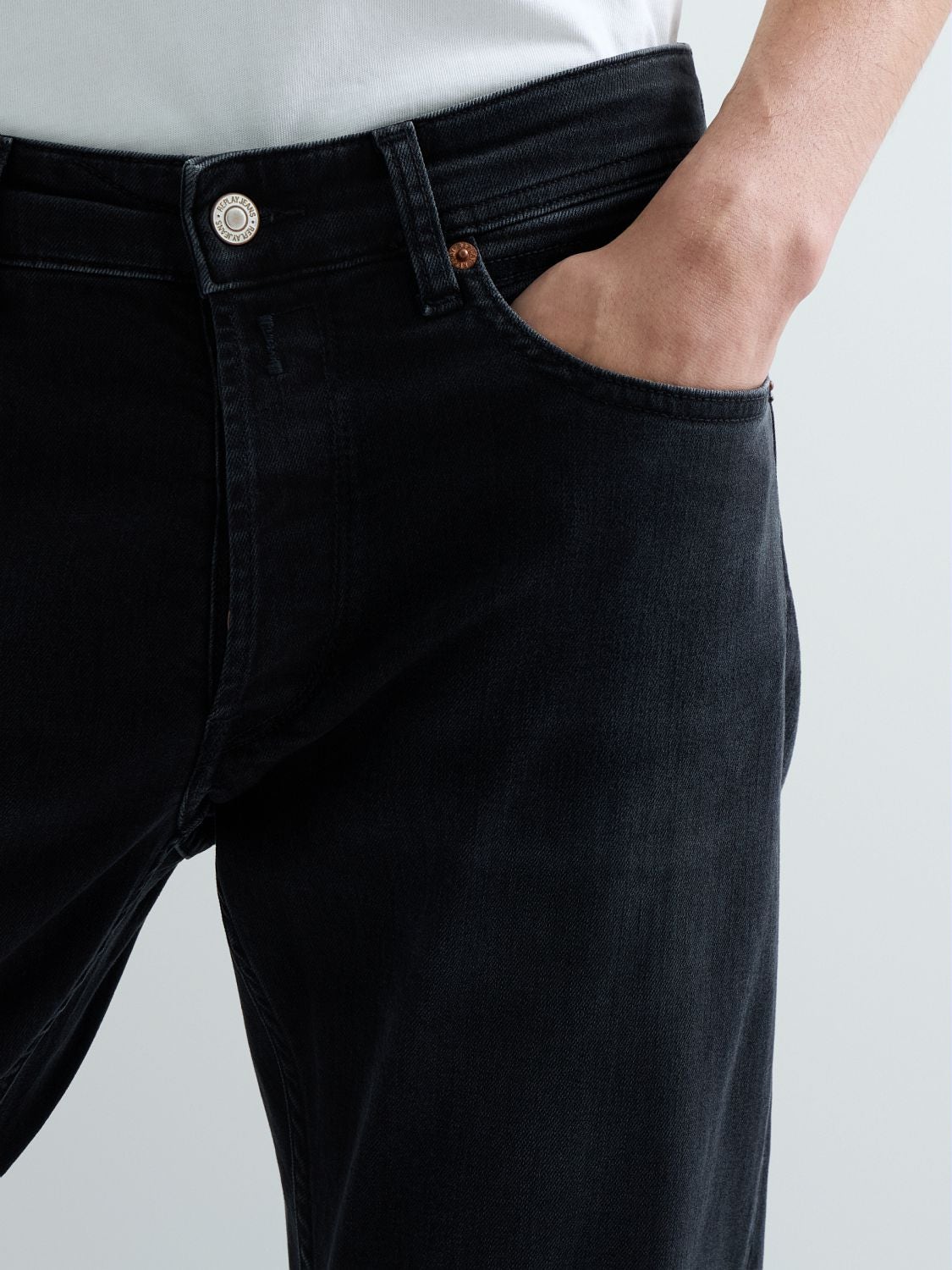Grover straight fit-jeans - Svart delavé (MA972.573B914) – bild 7