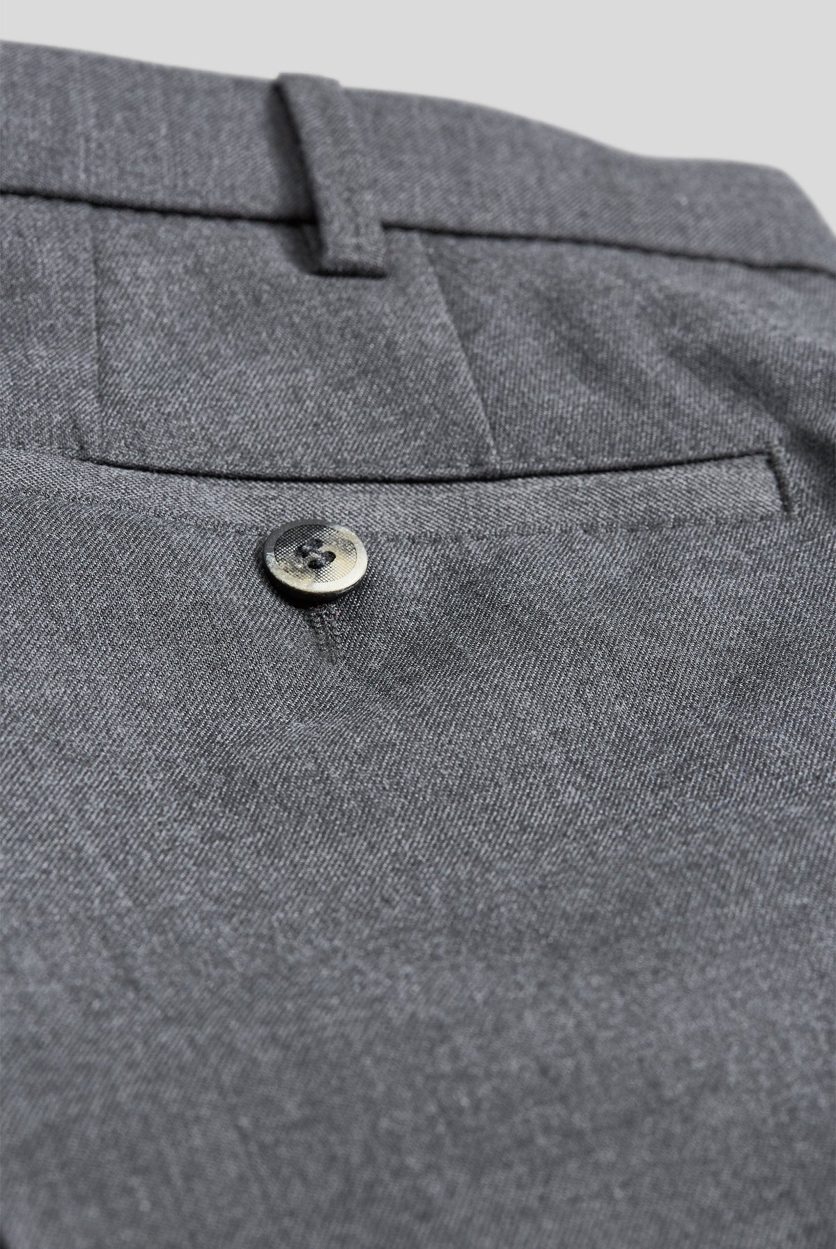 Roma Premium Soft Twill Byxor - Mellangrå – närbild