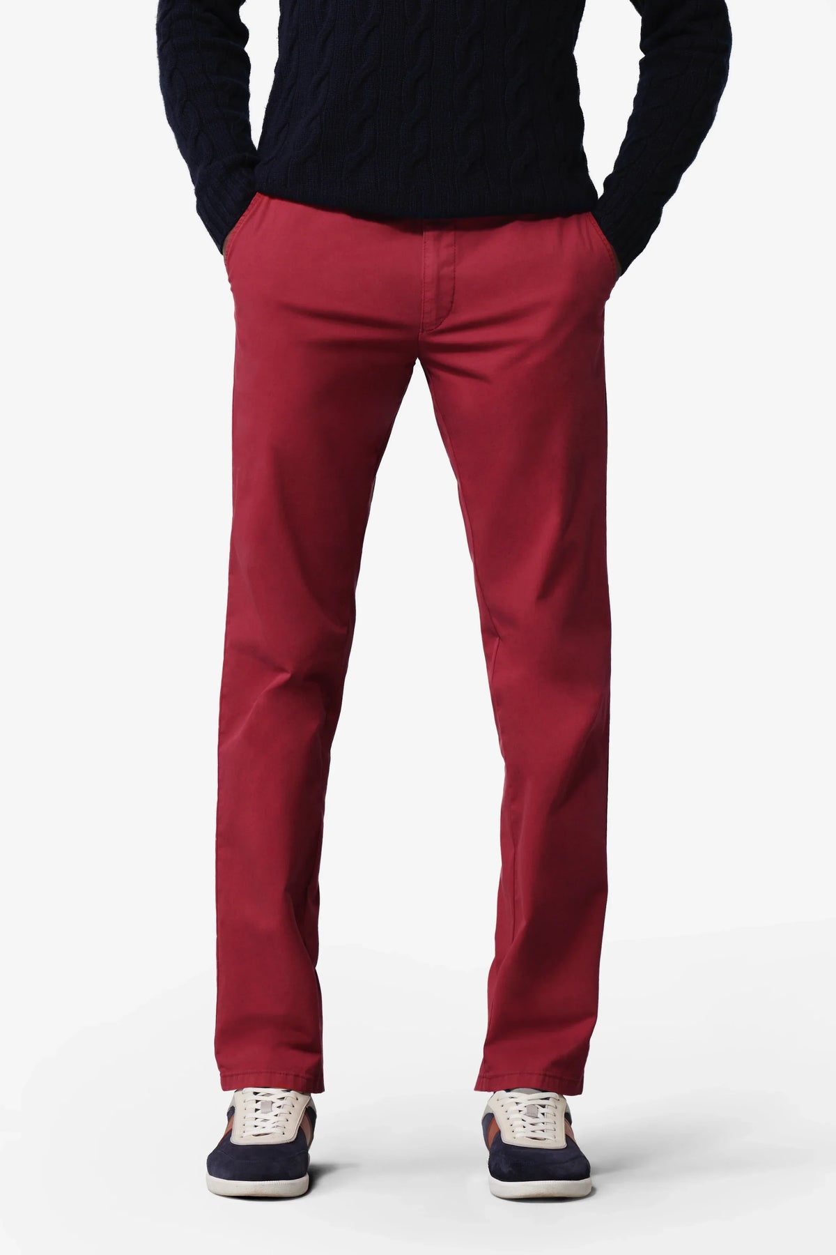 Bonn Modern Chinos - Röd – framsida