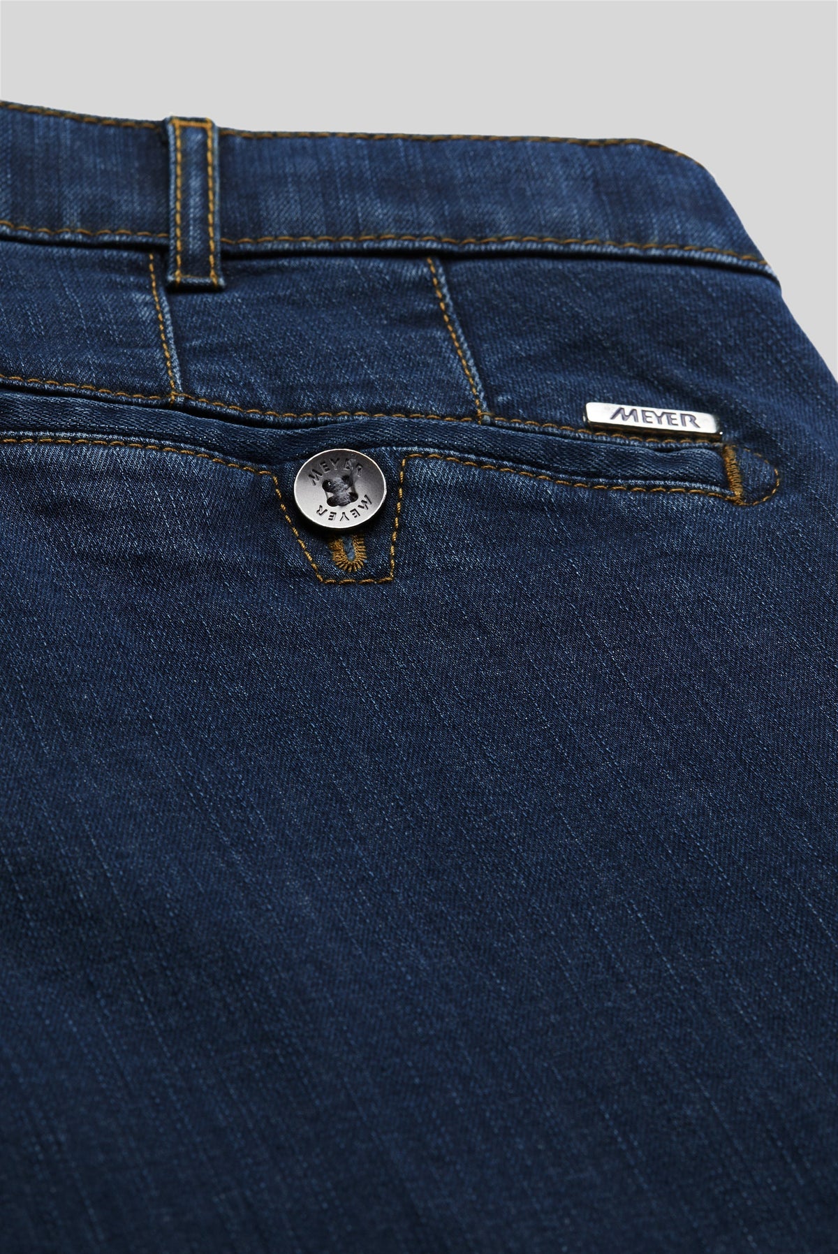 Roma Denim Chinos - Stenblå – närbild
