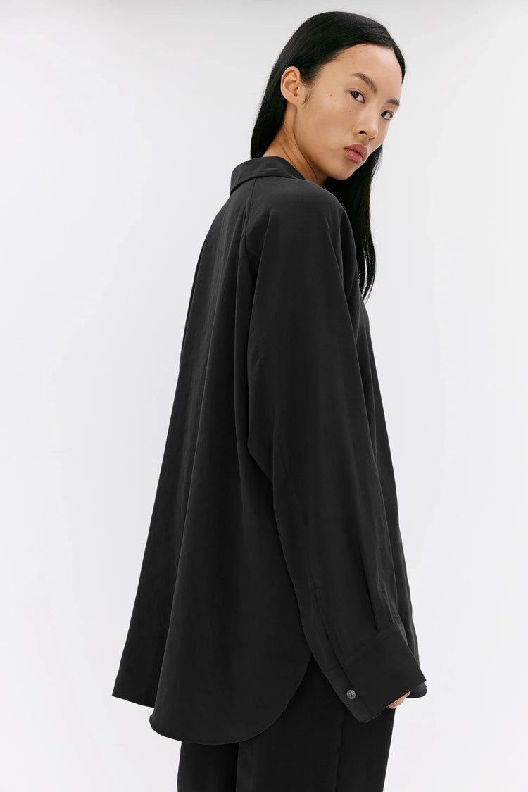Milena Elvine blouse svart skjorta