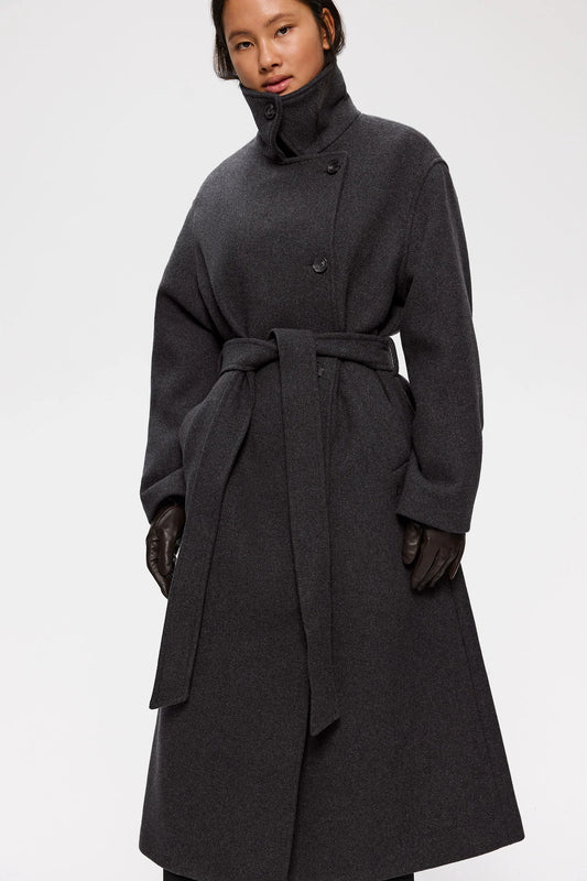 Milleah  W´s jacket - dark grey melange