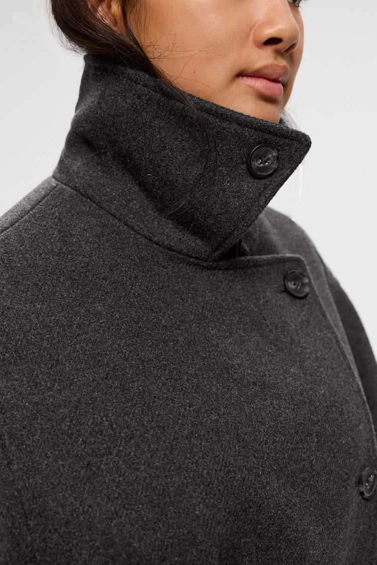 Milleah  W´s jacket - dark grey melange