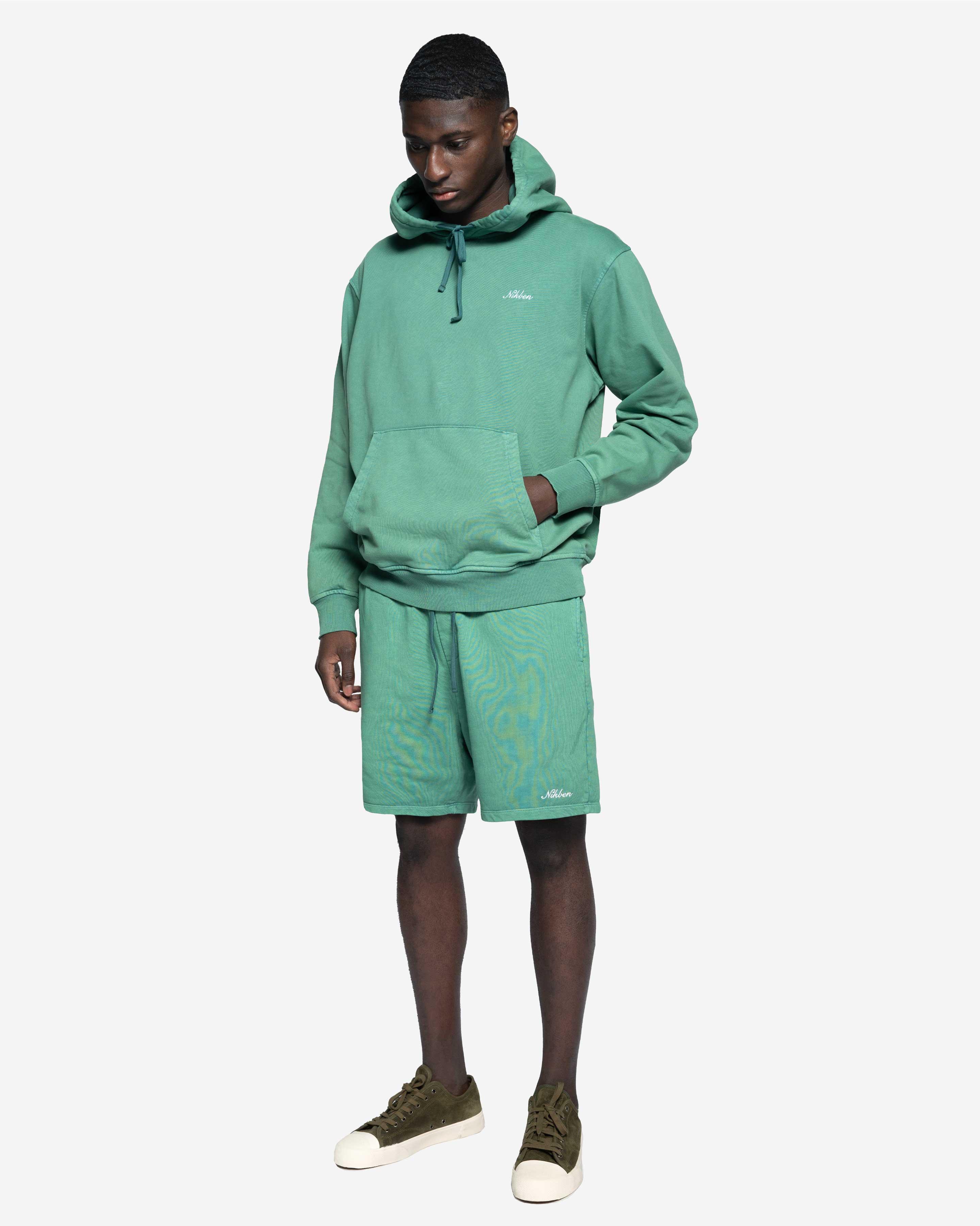 Nikben Hoodie Half Moon grön huvtröja herr