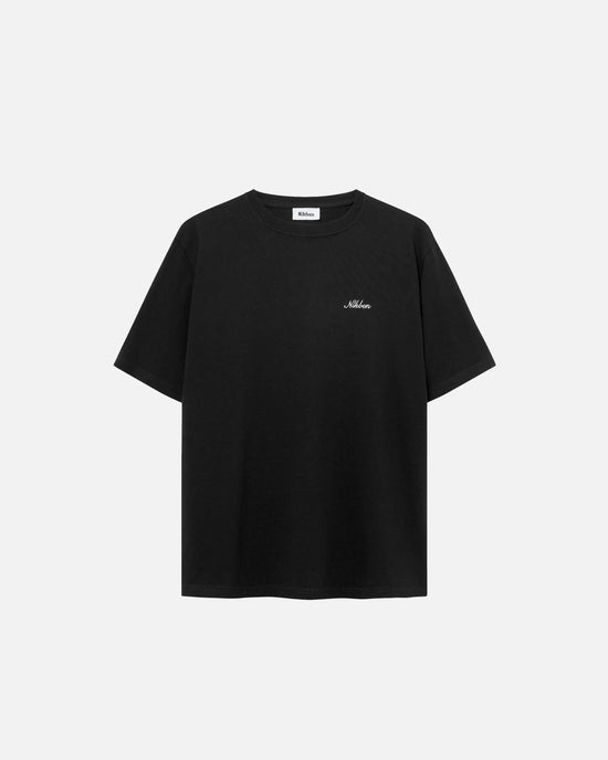 Nikben svart t-shirt herr med broderad logotyp