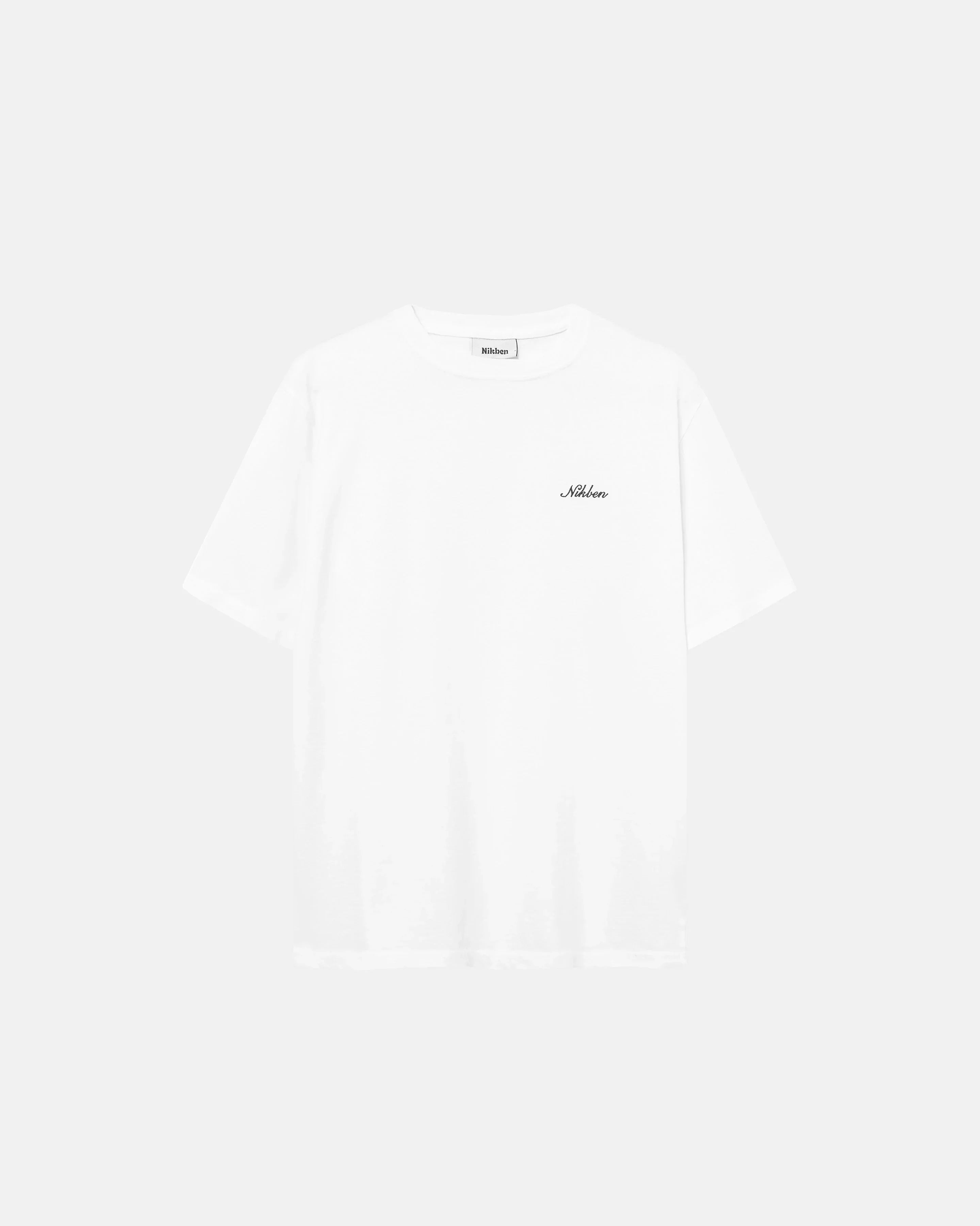 Nikben vit t-shirt herr med svart logo