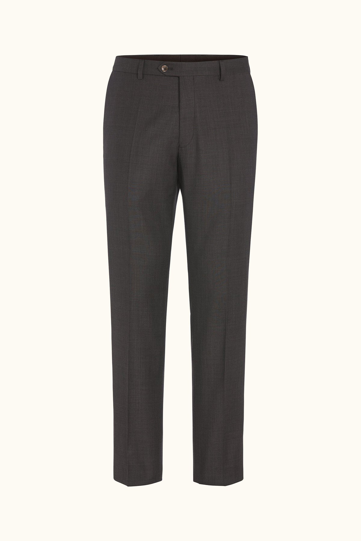 Dandy Regular Fit Byxor Microstructure - Brun – produktbild framsida