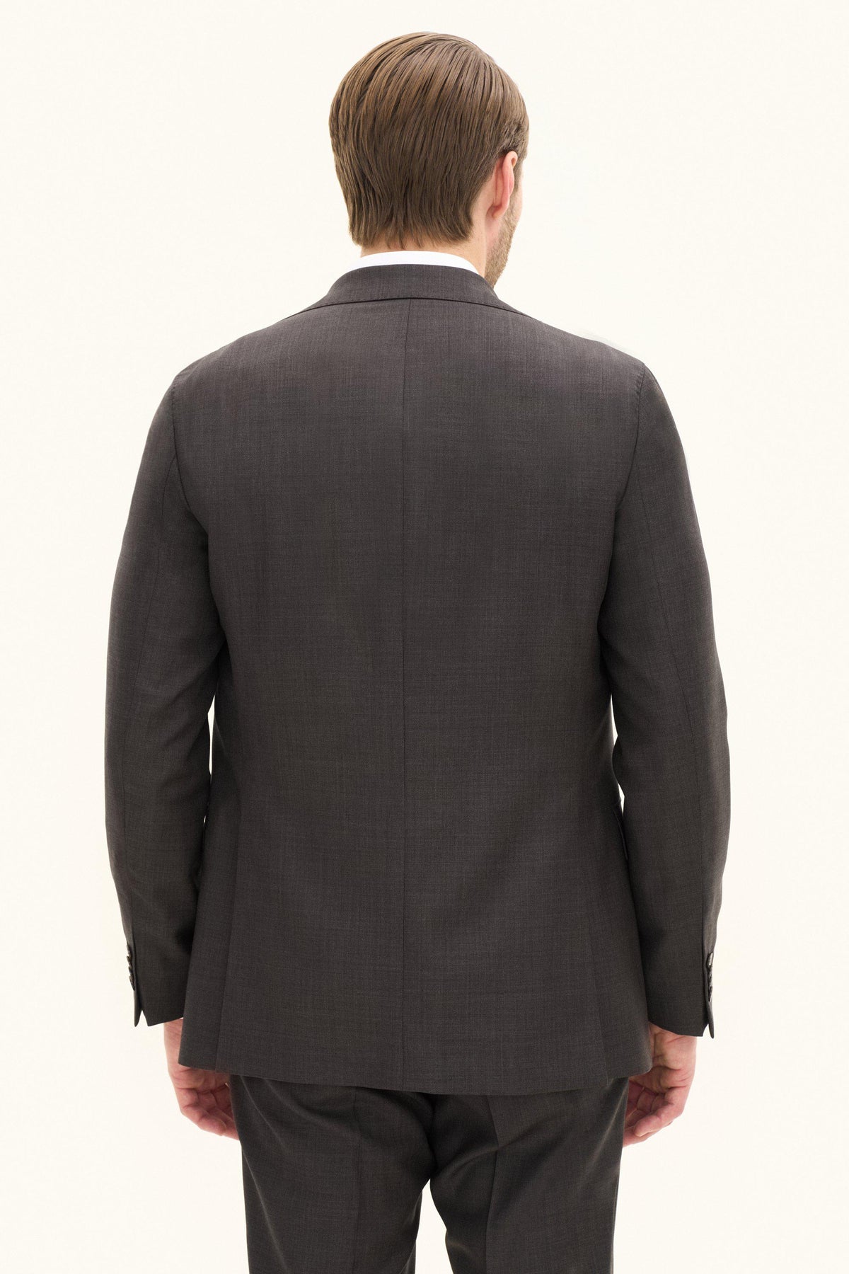Fogerty Regular Fit Kavaj Microstructure - Brun – modellbild