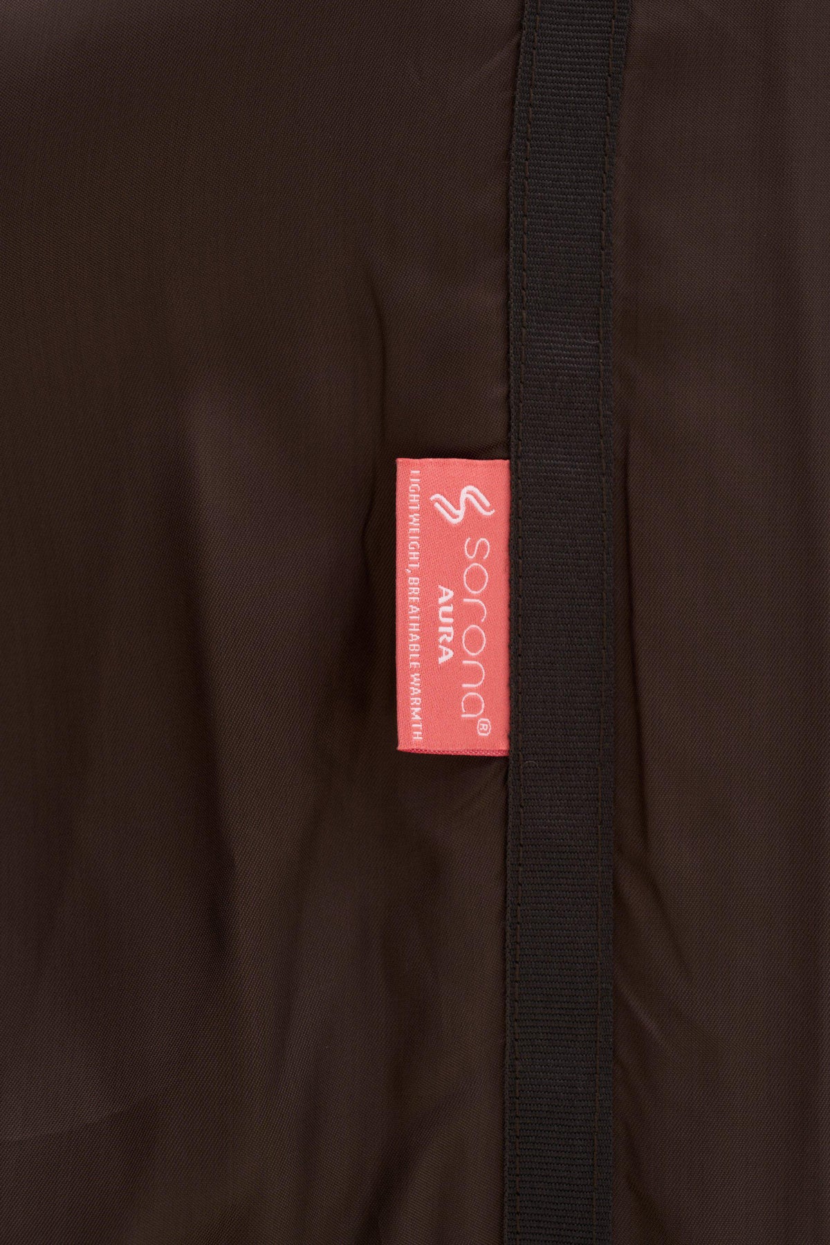 Vadderad Parkas Flanell - Brun – detalj