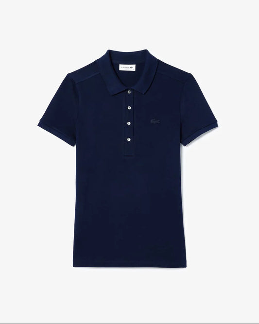 Lacoste marinblå pikétröja herr kortärmad