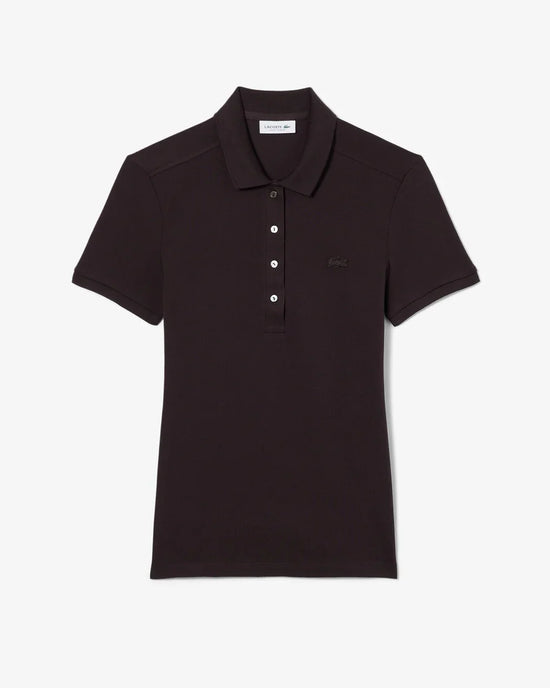 Lacoste svart pikétröja herr kort ärm