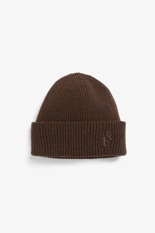 Rib Hat - Brown Melange