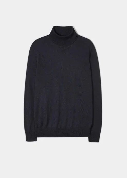 Roll-Neck Merino Wool herr tröja – Holmens Herr