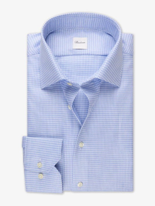 Regular fit twillskjorta - Light blue check