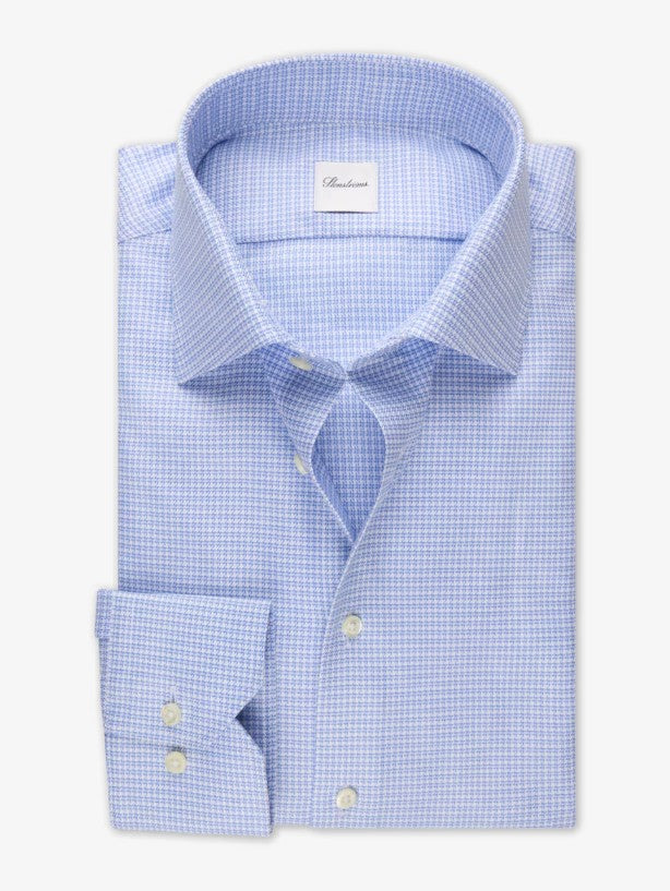 Regular fit twillskjorta - Light blue check