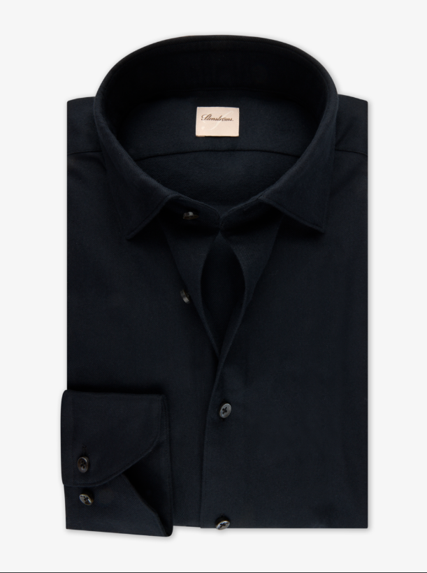 Regular Fit Flanellskjorta - Black