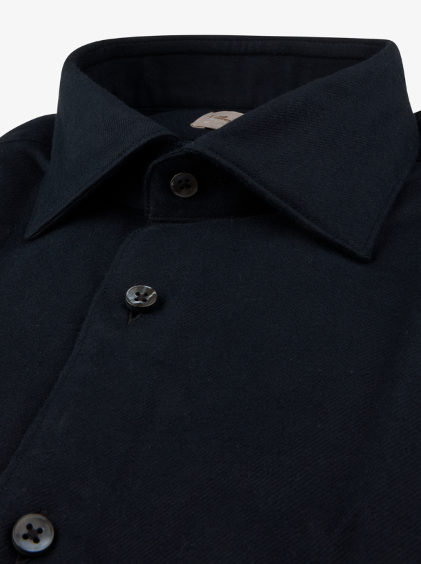 Regular Fit Flanellskjorta - Black