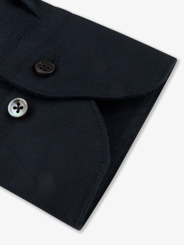 Regular Fit Flanellskjorta - Black