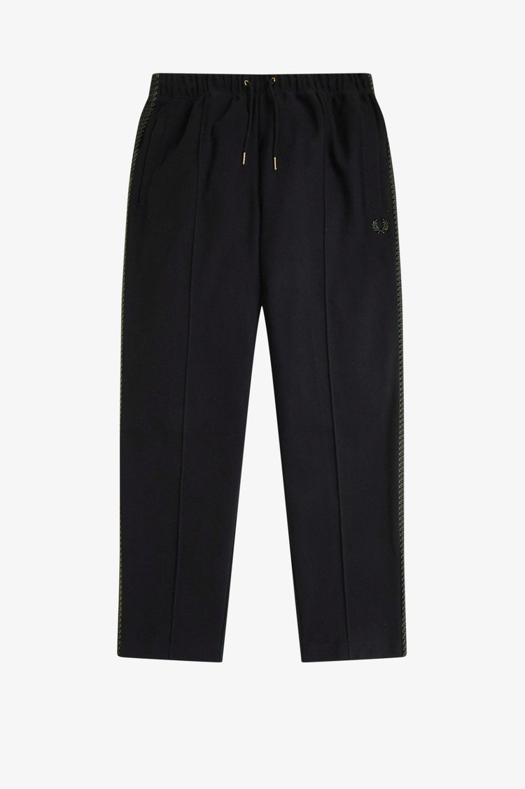 Tennis Grip Taped Track Pant - Black