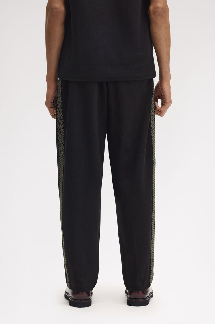 Tennis Grip Taped Track Pant - Black