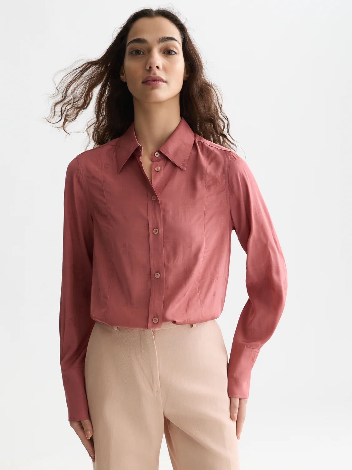 Jacquard shirt - Withered Rose