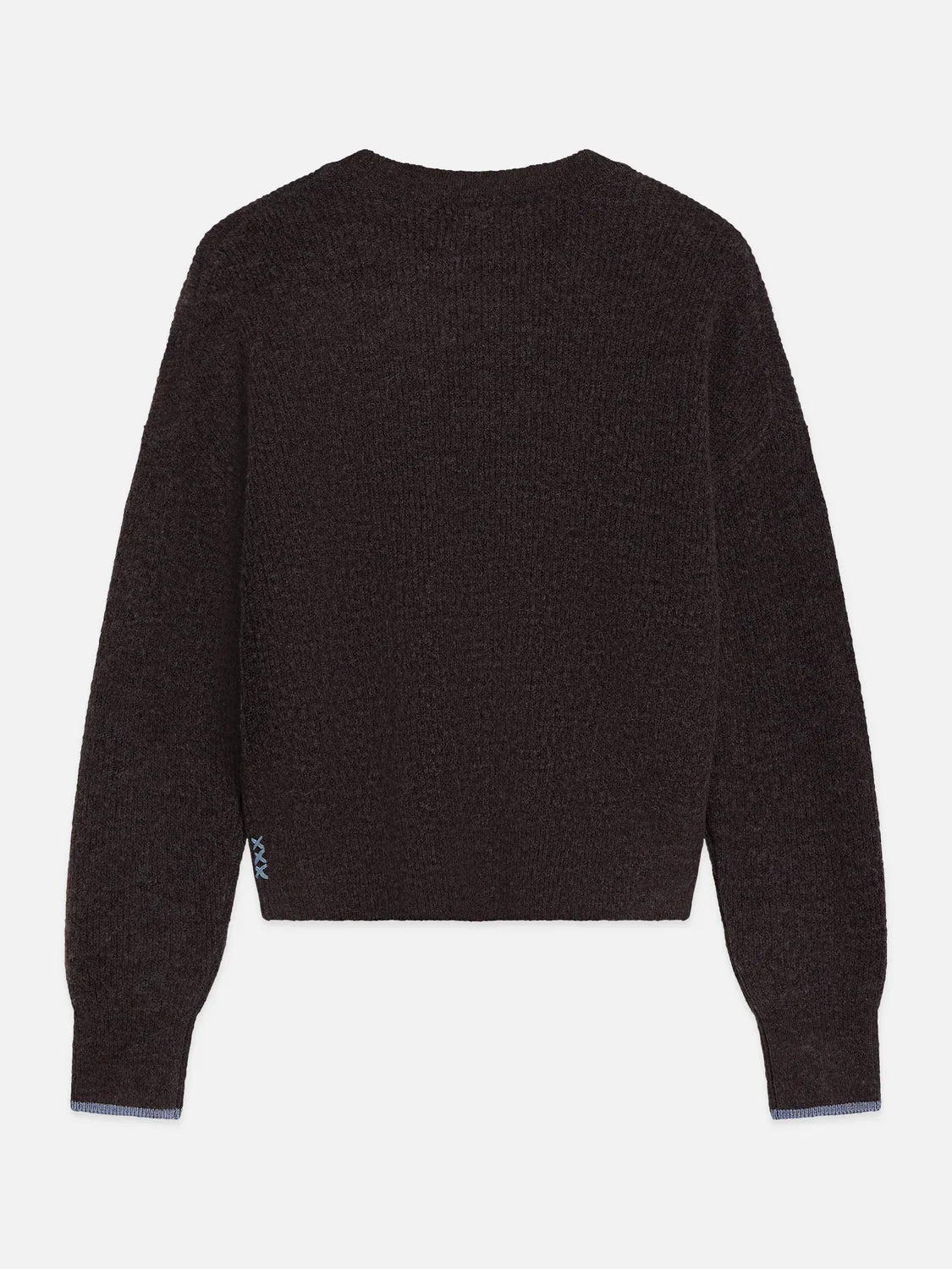 Fuzzy crew-neck pullover - Shale Melange – bild 6