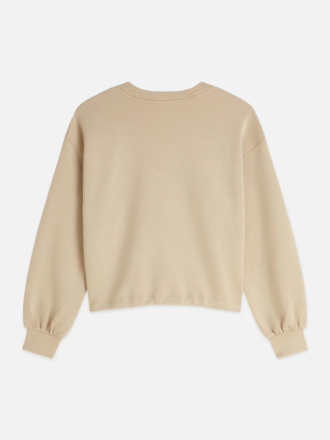 Beige tröja med långärmad design herr