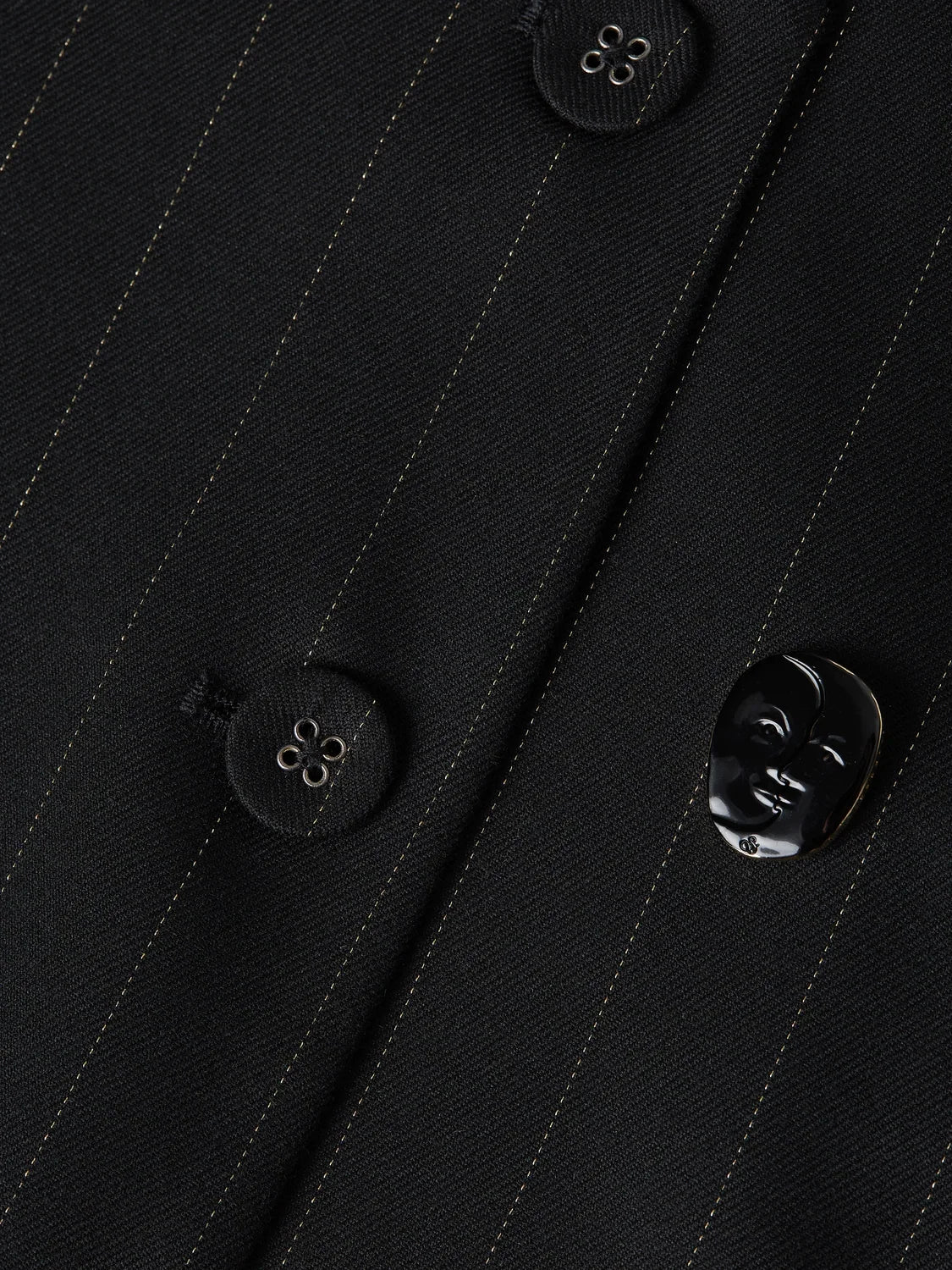 Lurex pinstripe tailored gilet - Meteorite – bild 7