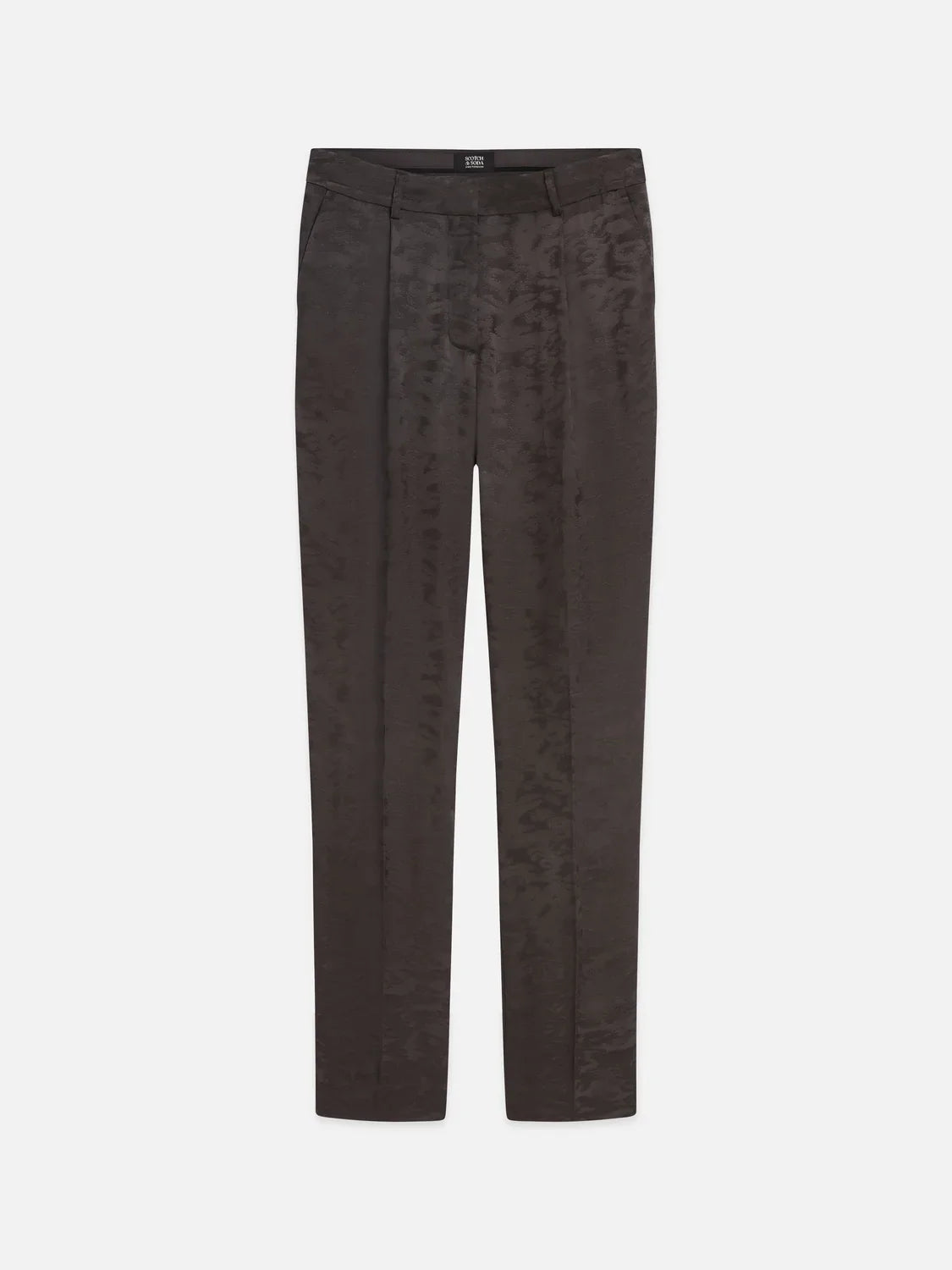 Isa - high-rise slim-leg jacquard pants - Shale – bild 5
