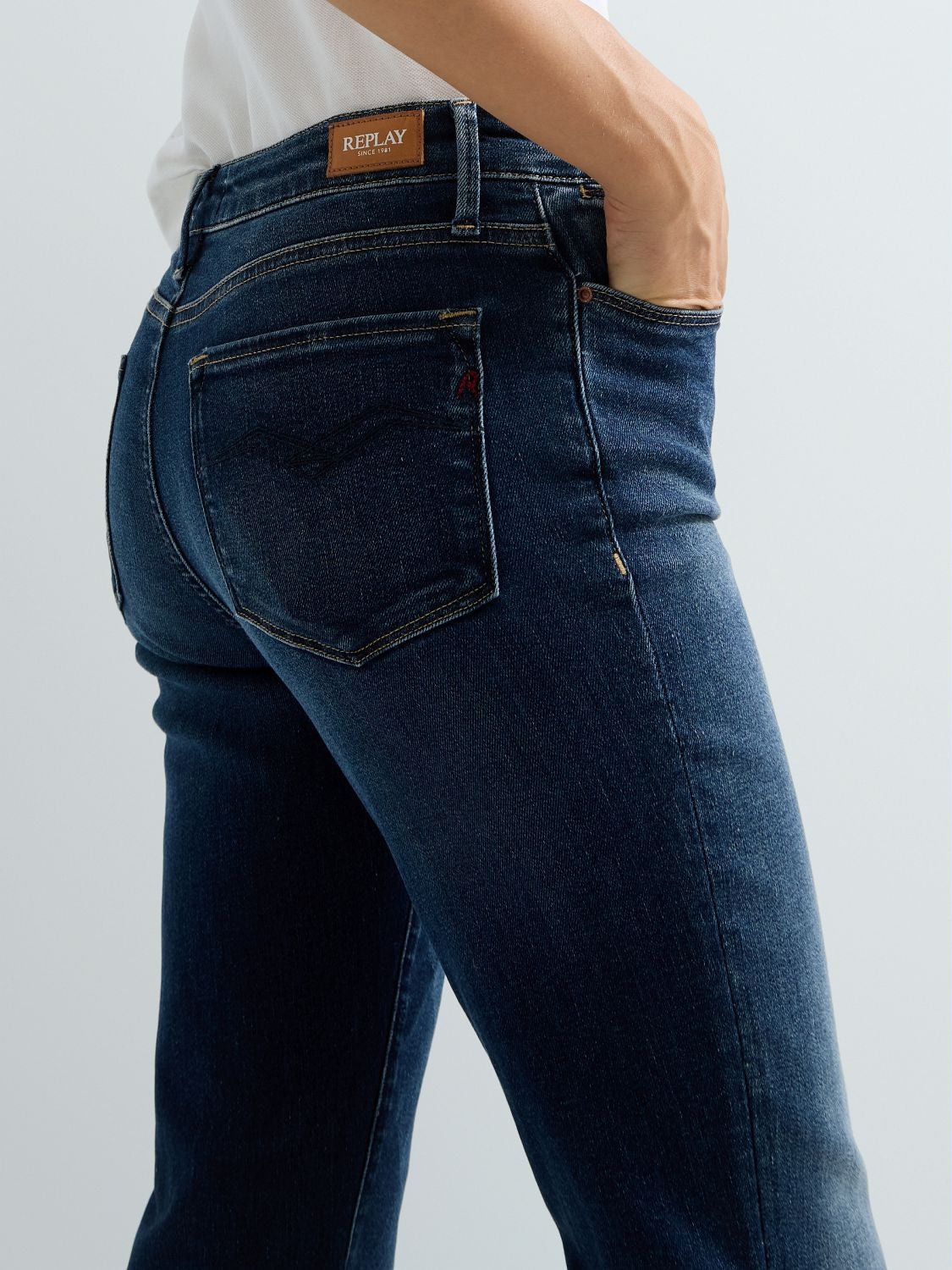 Zolie straight fit-jeans - Mörkblå – bild 7