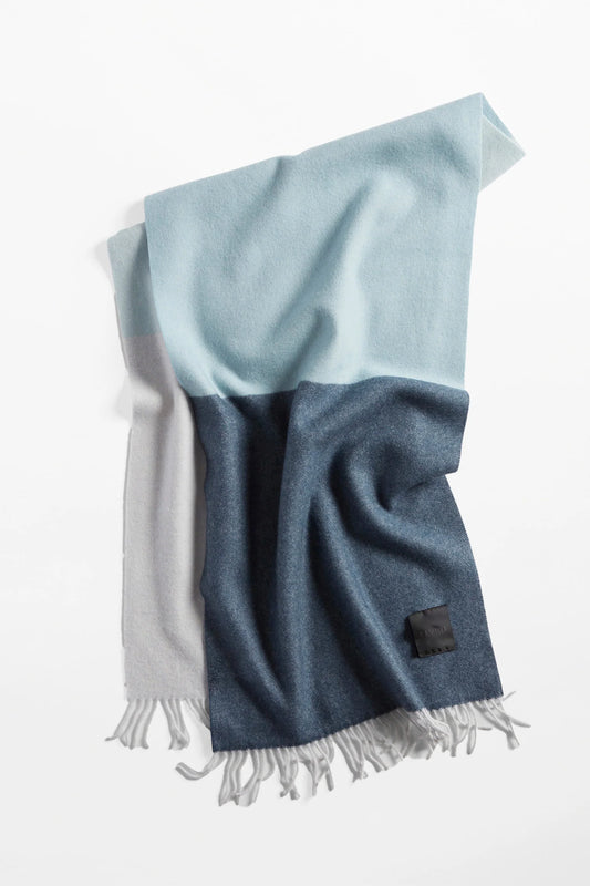 Woven Scarf Wool - Ice Blue
