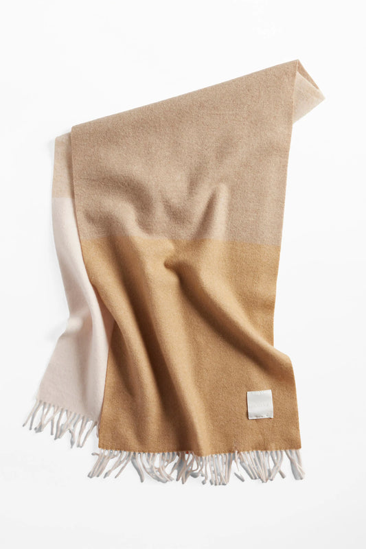 Woven Scarf Wool - Peach