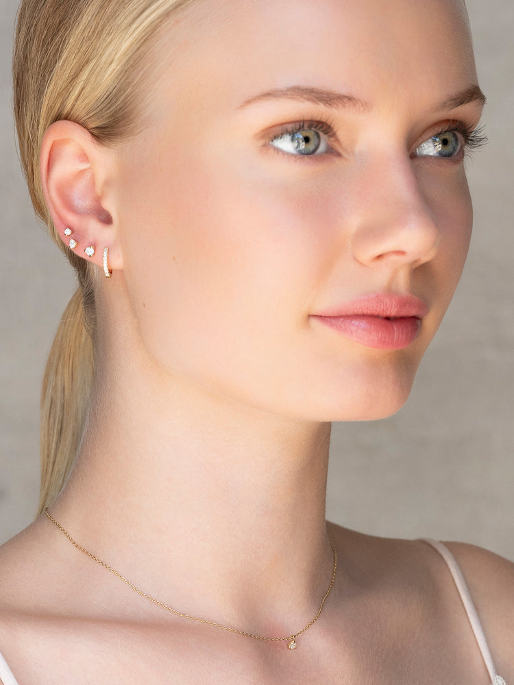 Alliance hoops earrings - Gold