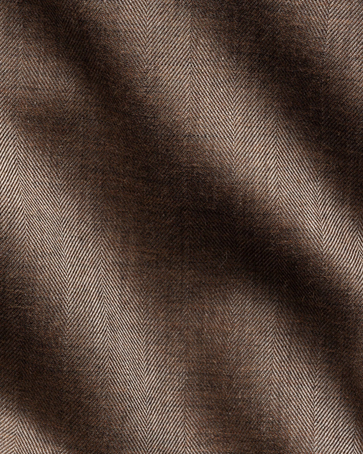 Enfärgad Signature Flannel-skjorta Classic - Mörkbrun