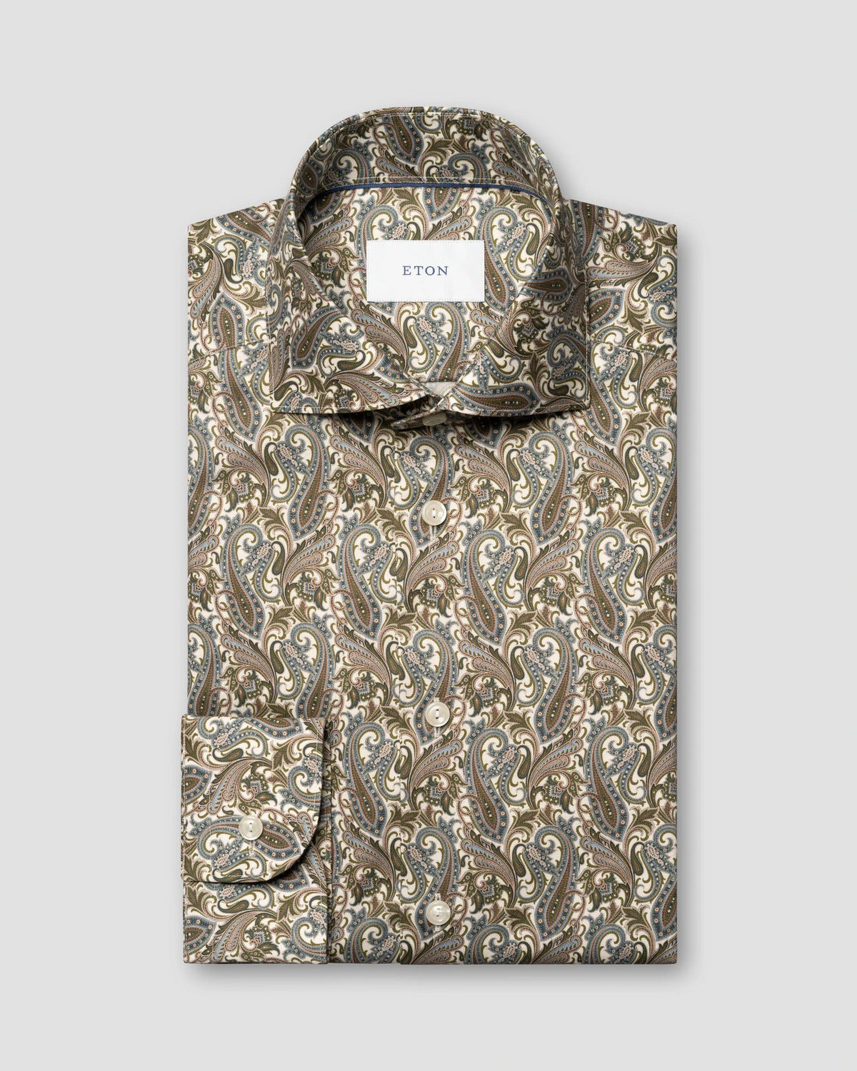Signature Twill-skjorta med paisley Contemporary - Orange