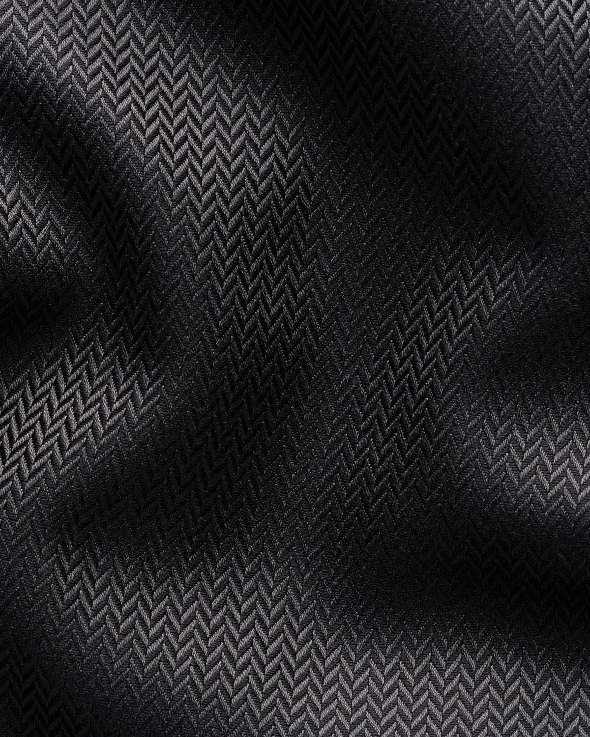 Signature Twill-skjorta i fiskbensmönster Classic - Svart