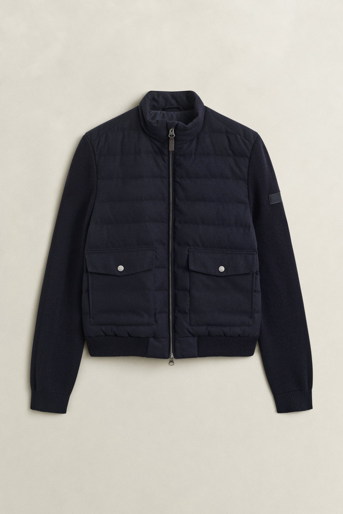 Insulated Hybrid Flannel Jacket - 433 Evening Blue – flatlay